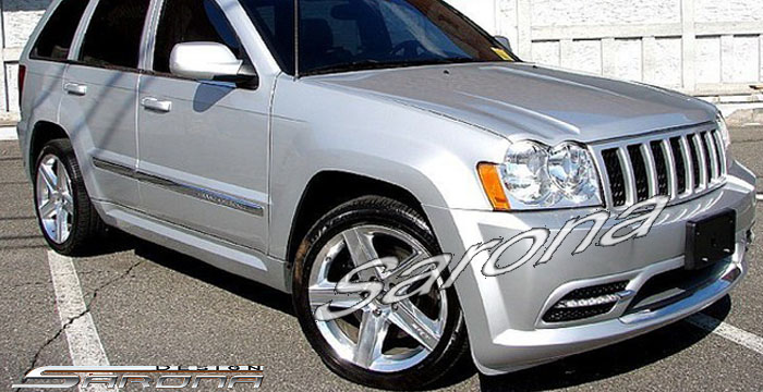 Custom Jeep Grand Cherokee Side Skirts  SUV/SAV/Crossover (2005 - 2010) - $490.00 (Part #JP-001-SS)